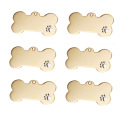 Nouvelle arrivée en acier inoxydable Marque Bone Pet Dog Tag Coll Colli